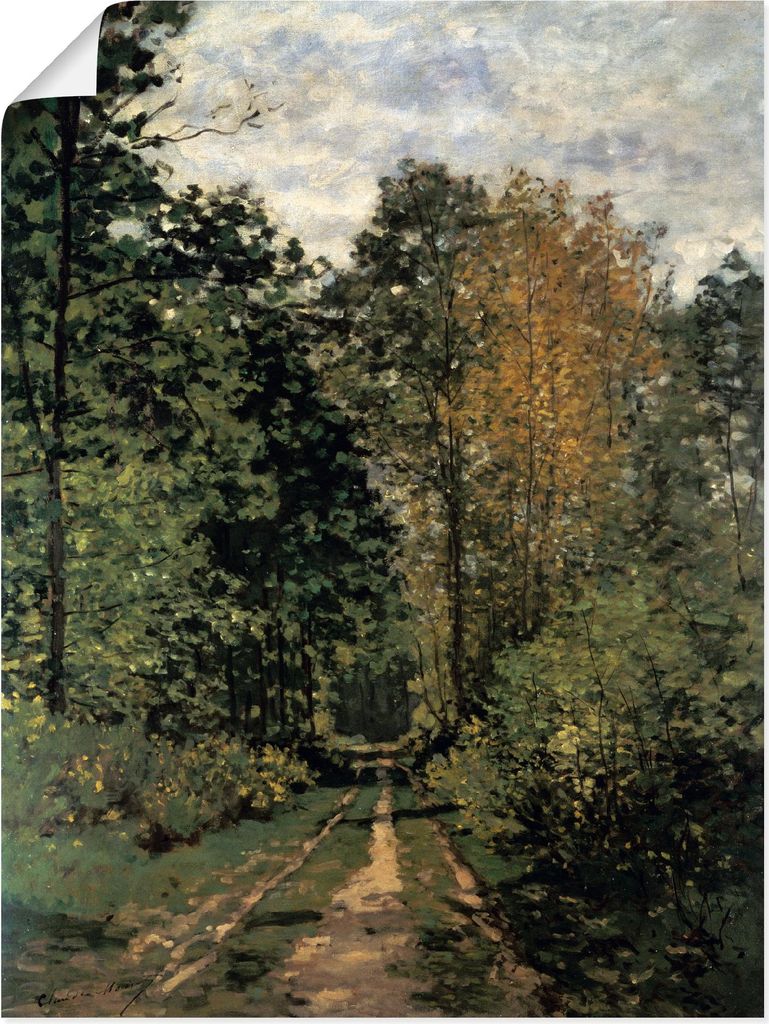 ARTland Poster Waldweg. Größe: 60x80 cm