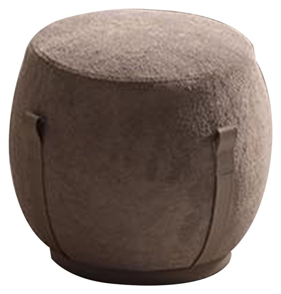 Bequemer Pouf mit eleganter Form und praktischen Tragegriffen