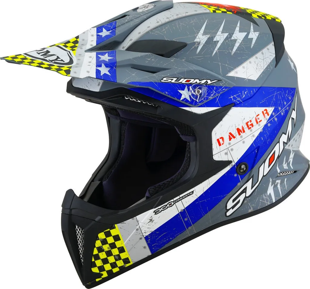 Casque Motocross Suomy X-Wing Jetfighter pour Compétition et Loisirs