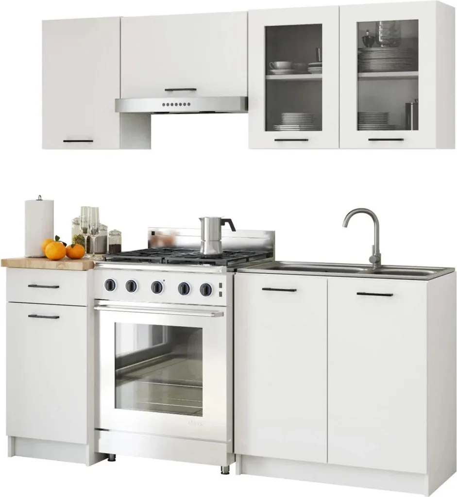 Cuisine compacte 180 cm VERMINA : la solution idéale pour studio