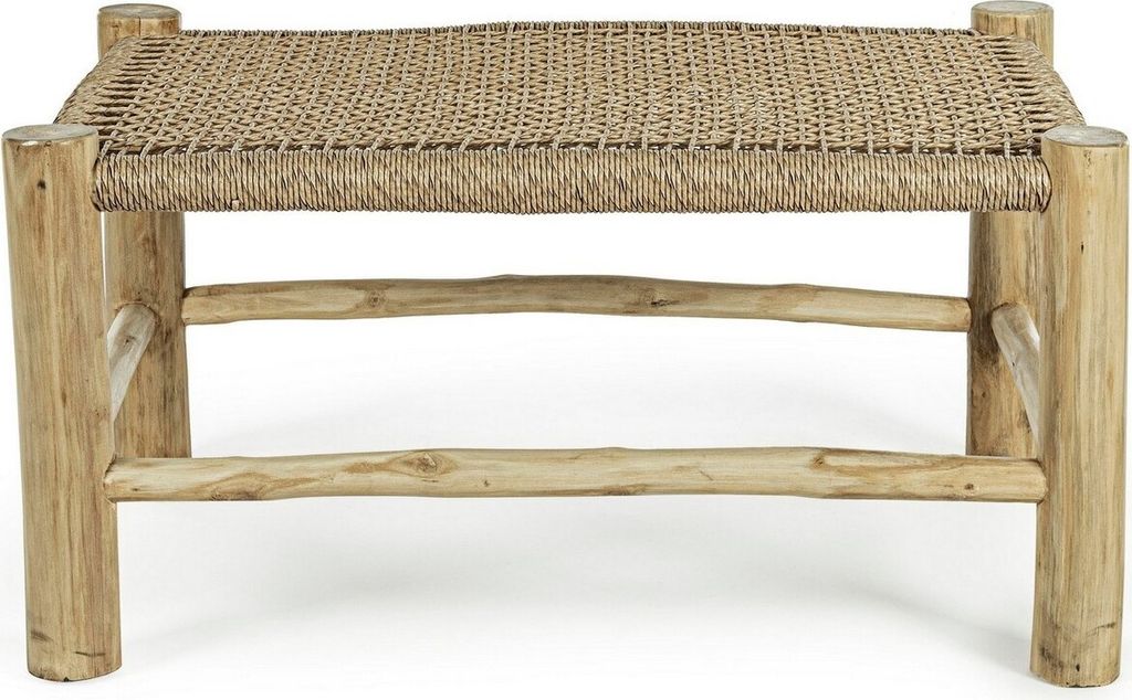 Couchtisch Lampok 80 x 60 x 40 cm Teakholz Beistelltisch Wohnzimmer Tisch Neu