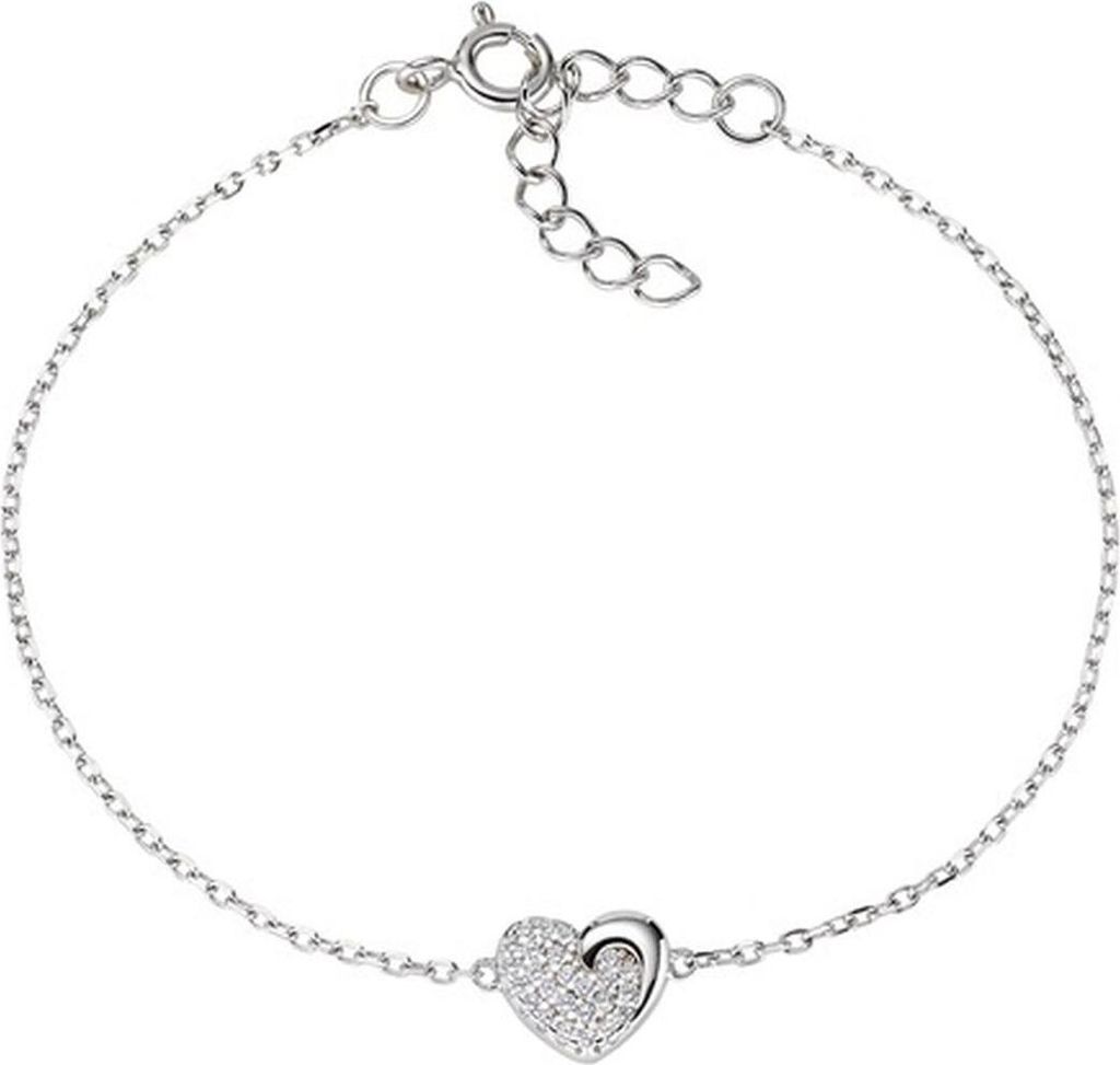 Silberne Halskette mit Herz Love CLCZLBBZ ( Kette, Anhä nger)