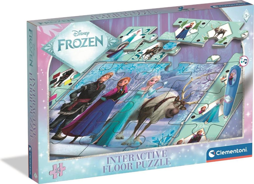 CLEMENTONI Bodenpuzzle mit interaktivem Stift Ledov krlovstv 24 dlks
