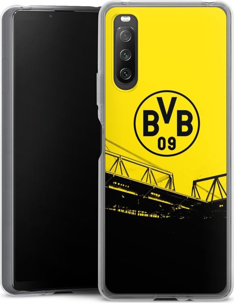 DeinDesign Handyhülle für Sony Xperia 10 IV Silikon Hülle Case Smartphone Schutzhülle BVB Borussia Dortmund Fanartikel