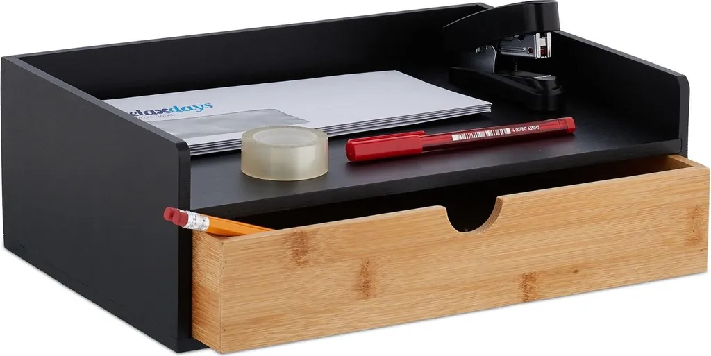 Boîte de rangement pour bureaux en bambou : fini le désordre sur table