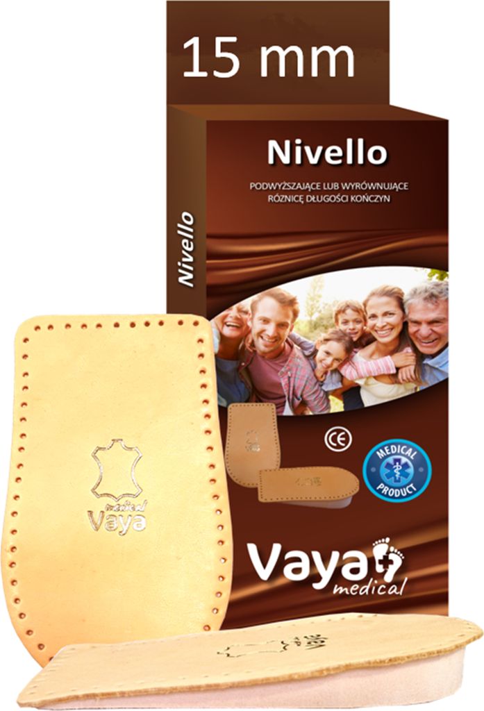 Orthopädische Schuheinlagen Fersenerhöhung zur Anhebung und Beseitigung von Beinunebenheiten 15mm VayaMedical