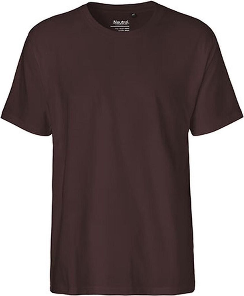Neutral O60001 | Herren Classic T-Shirt / 100% Fairtrade Baumwolle - Farbe: Brown - Größe: L