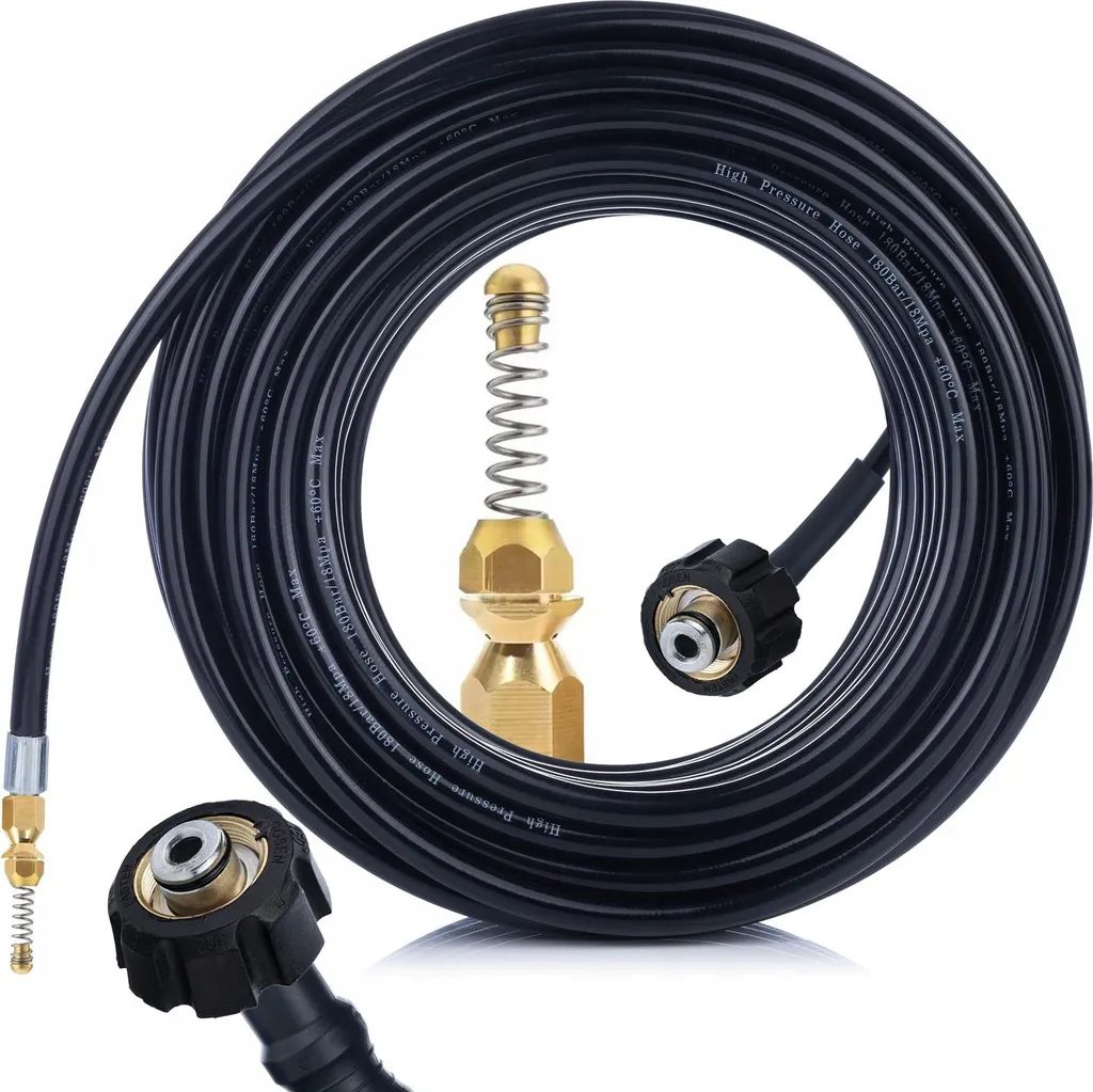 Rosfix Tubo 30m Pulizia Scarichi M22x1,5 per Kärcher HD/HDS 200 bar