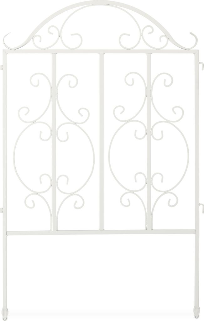 Recinzione da giardino bianca set 3 pezzi, RD36845 Immagine del prodotto 