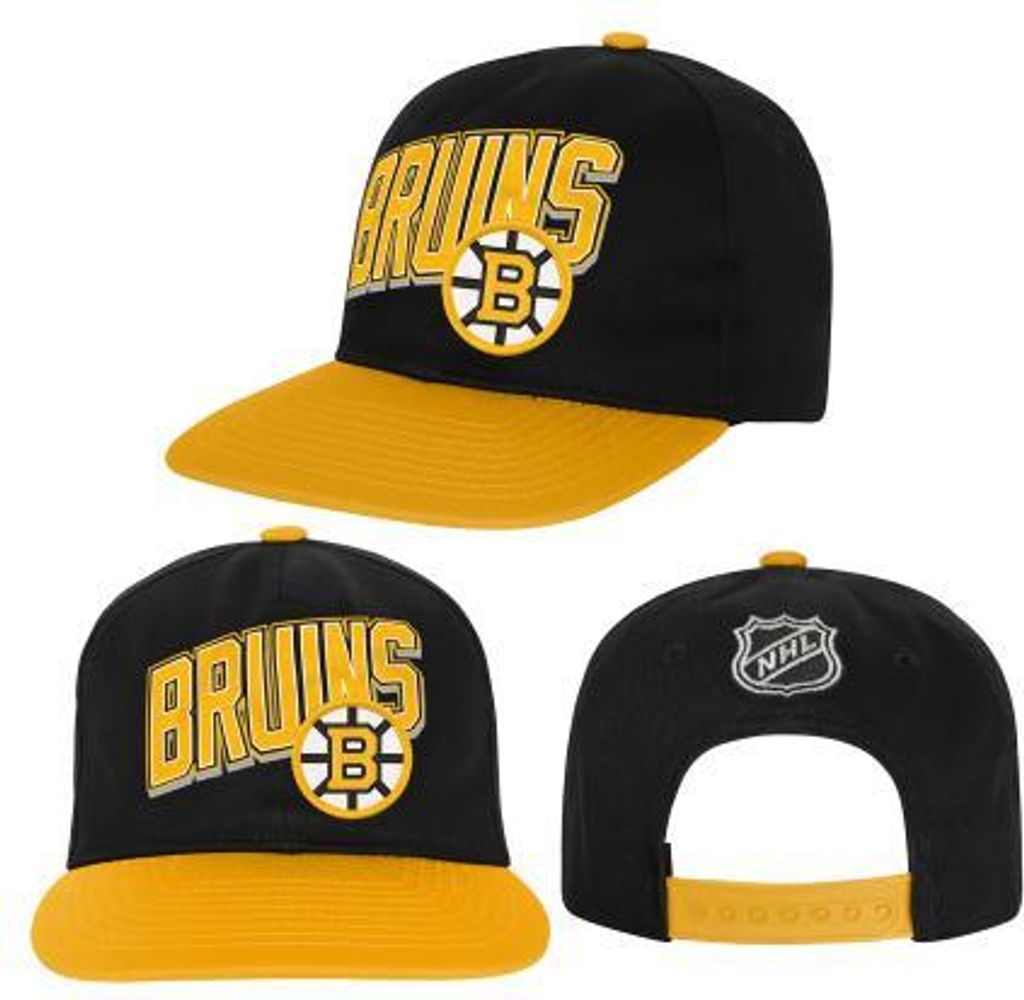 OUTERSTUFF Essentials Deadstock NHL Junior Snapback Cap, Boston Bruins, OSFA