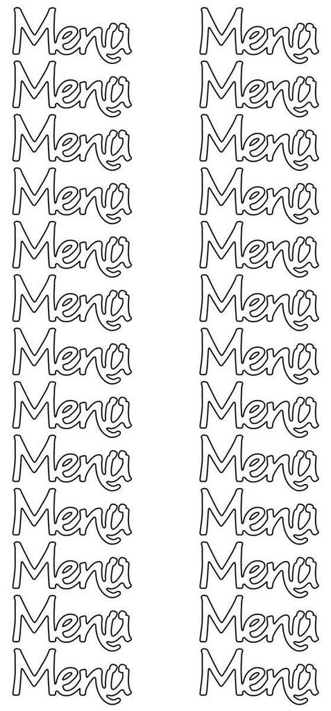Konturensticker Menü