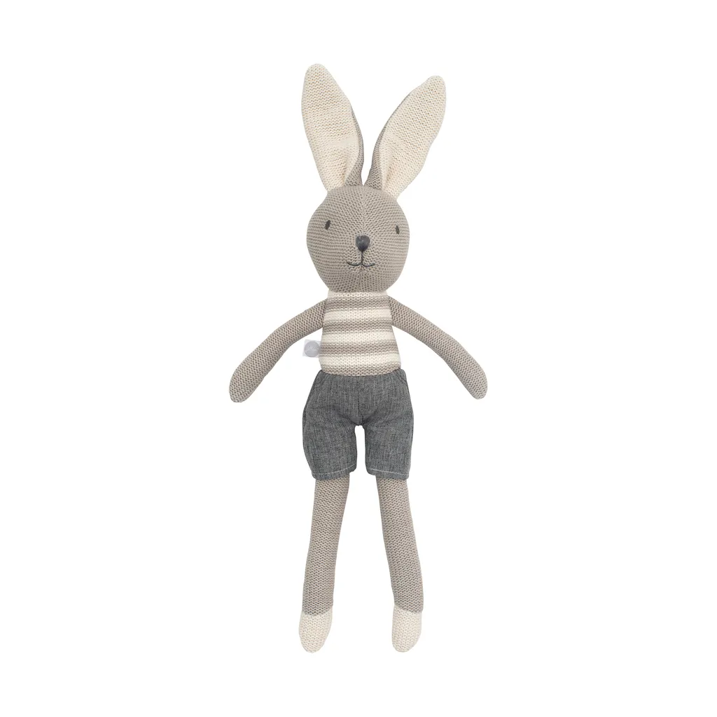 Jollein Bunny Joey - Peluche Lapin Ultra Douce 50 cm en Tissu Oeko-Tex