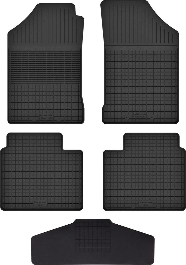 Gummi Fußmatten Set Für: Cadilac Ct6 (2016-) Gummimatten Schwarz