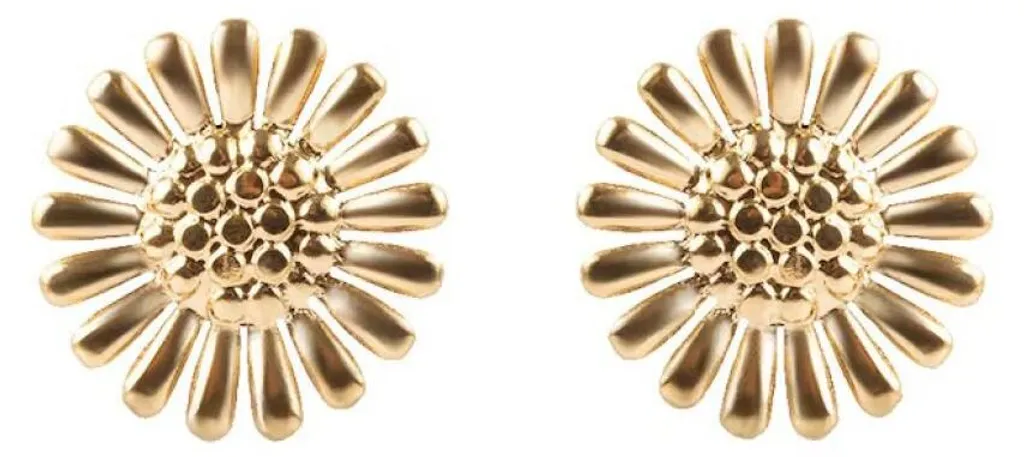 Boucles d'oreilles fleurs Lorania Gold EWE250291G plaquées or 18k