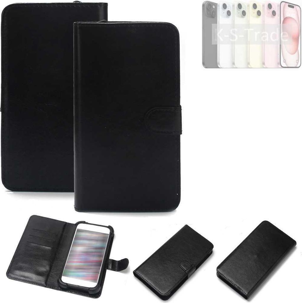 K-S-Trade Handyhülle Schutzhülle kompatibel mit Apple iPhone 15 Handy Schutz Hülle Handyhülle Bumper schwarz 1x