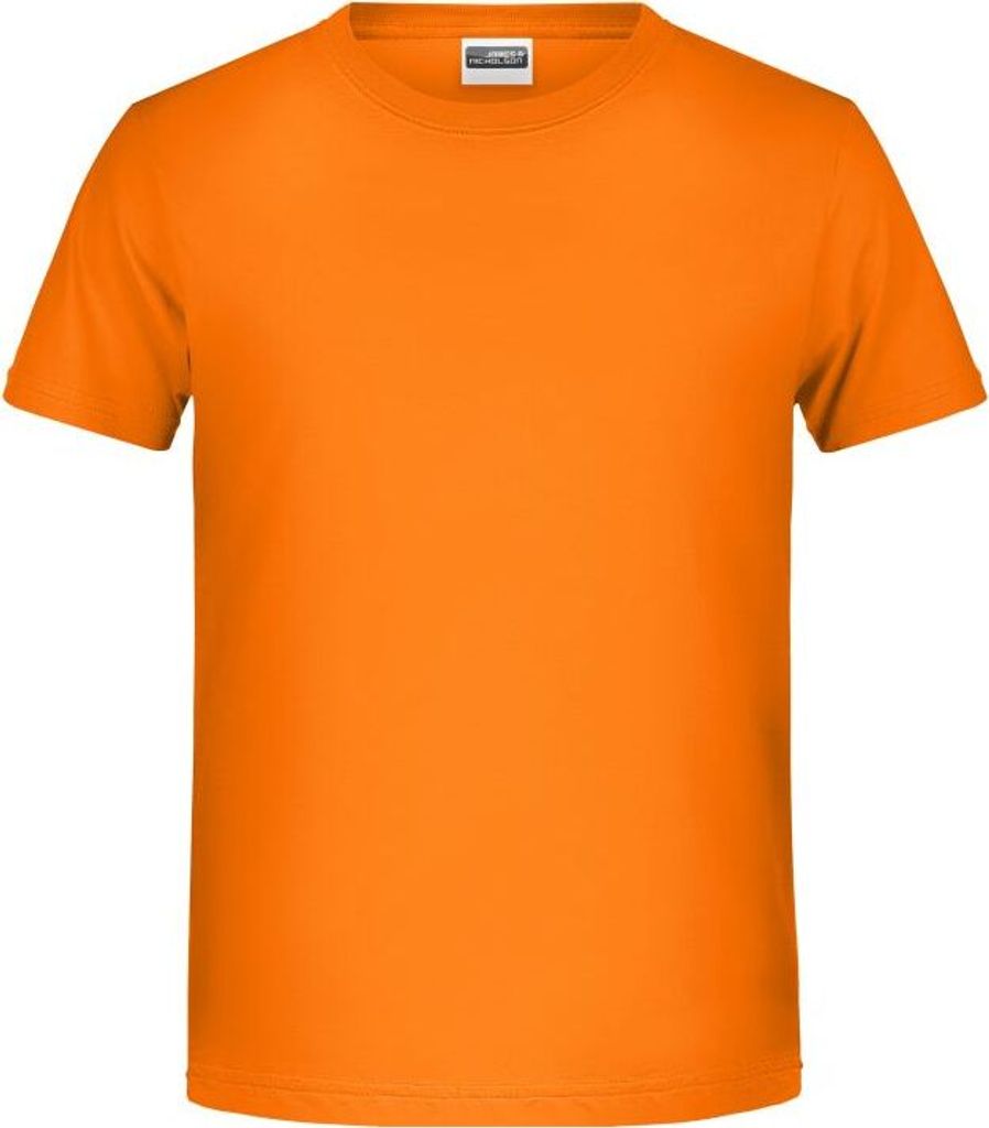 T-Shirt für Jungen in klassischer Form orange, Gr. XXL