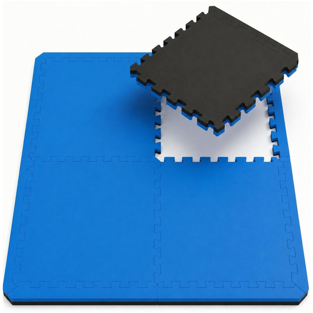 2,5cm dicke Fitnessmatte 4er Set 90x90cm Bodenschutzmatte Gym Matte Puzzlematte
