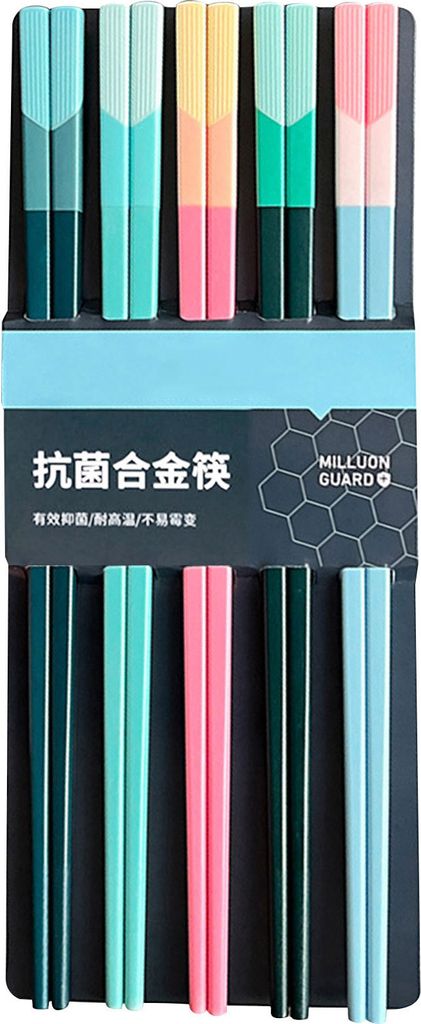 Paar wiederverwendbare Essstäbchen aus Kunststoff, BPA-frei, spülmaschinenfest, rutschfeste Essstäbchen aus Fiberglas, chinesisches und japanisc...