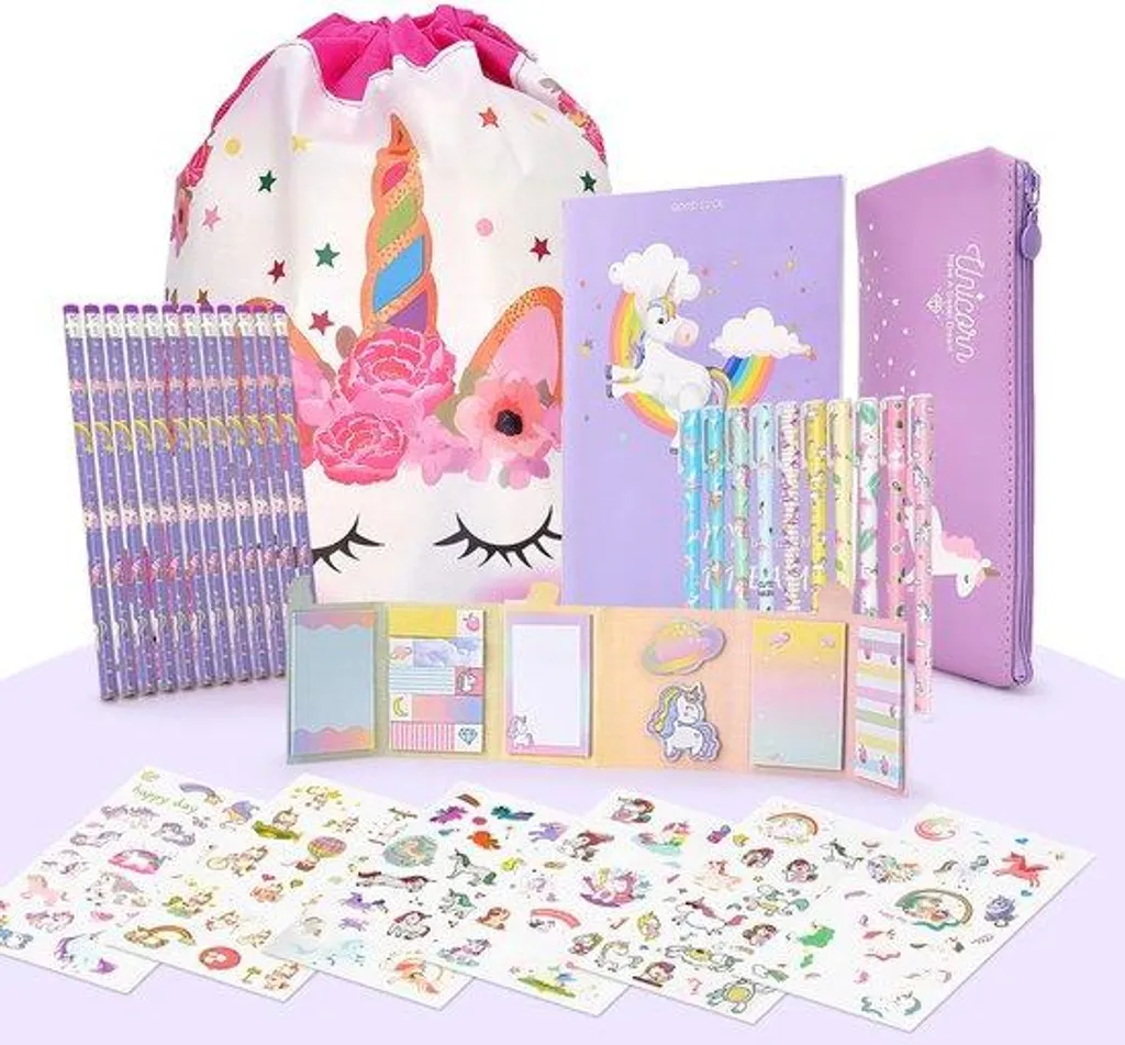 Coffret 12 crayons de couleur anti-casse avec étui et carnet de croquis