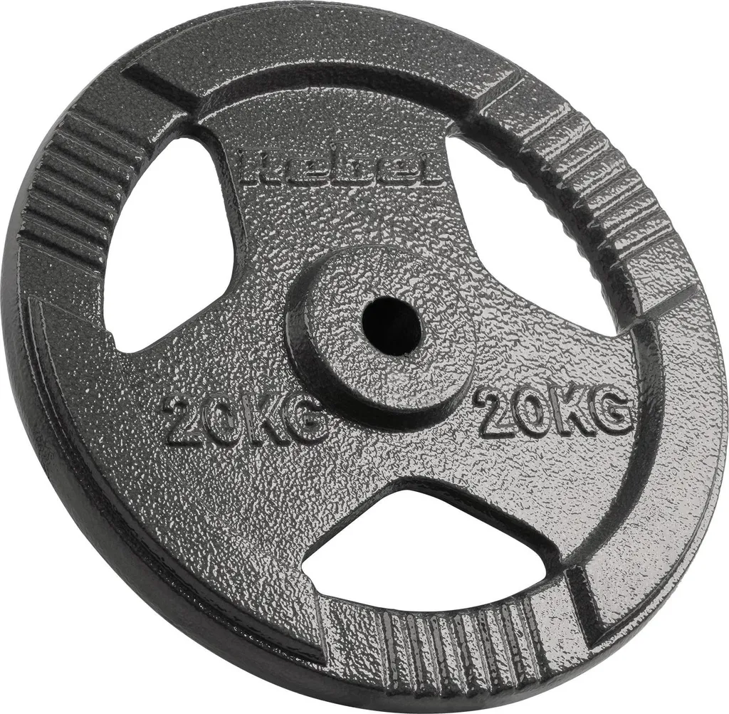 Disque de musculation en fonte 20kg Rebel Active pour barre et haltère