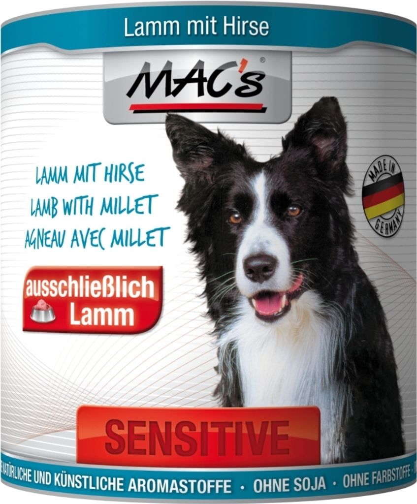 MAC's DOG SENSITIVE LAMM, Adult, Lamm, Süßkartoffeln, 800 g Produktbild 