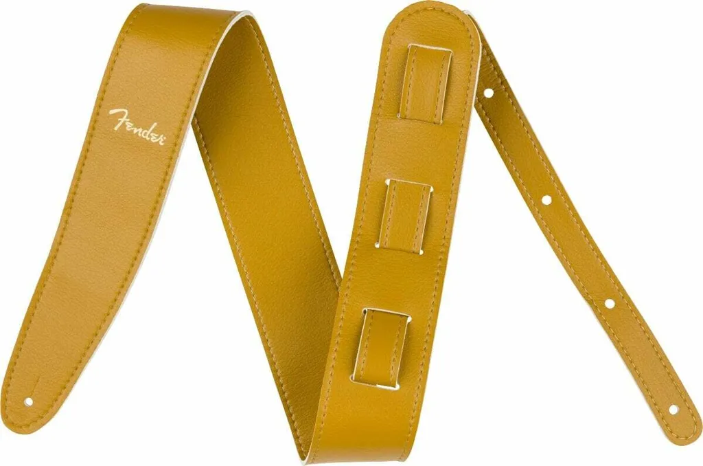 Sangle Guitare Fender Large 2.5'' pour Concert et Studio Cuir Vegan