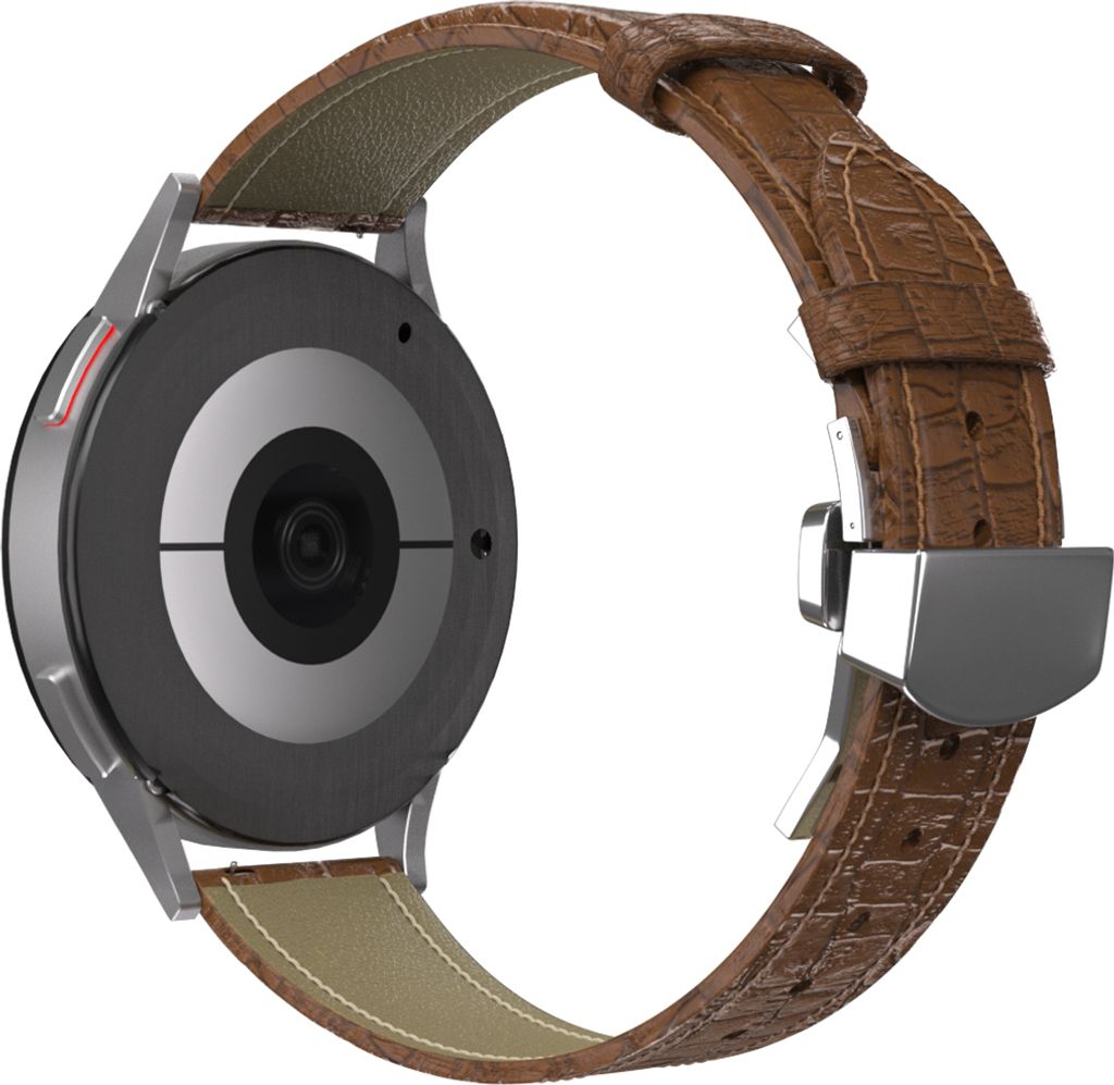 Strap-it Xiaomi Mi Watch Luxus-Lederarmband (Braun)