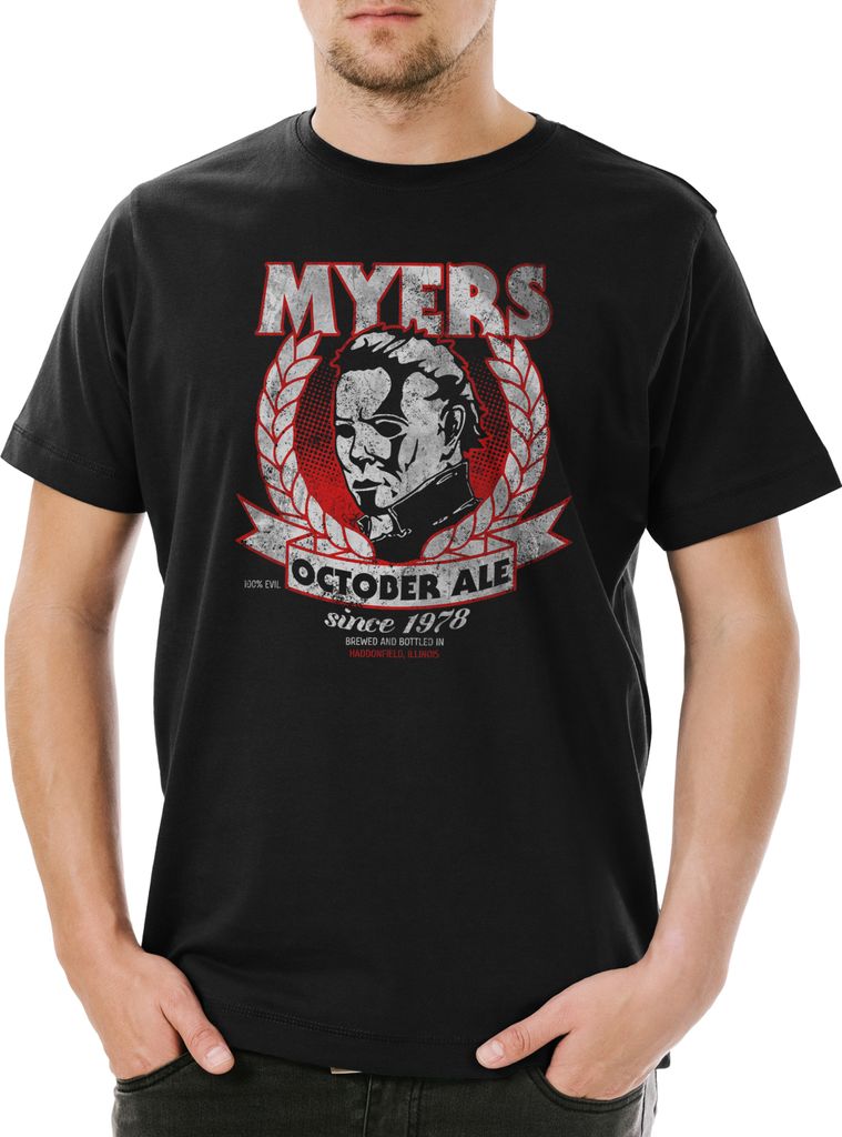 Urban Backwoods Myers October Ale, Herren T-Shirt, Farbe: Schwarz, Größe: 4XL