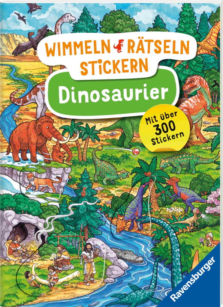 Wimmeln, Rätseln, Stickern: Dinosaurier