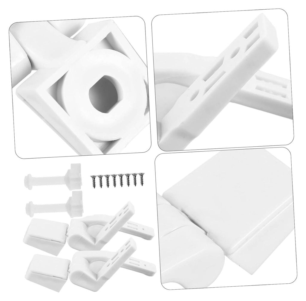 Ersatzset für Toilettensitzscharniere mit Schrauben und Muttern, geeignet für Toiletten aus ABS-Material für eine langlebige und leise Nutzung