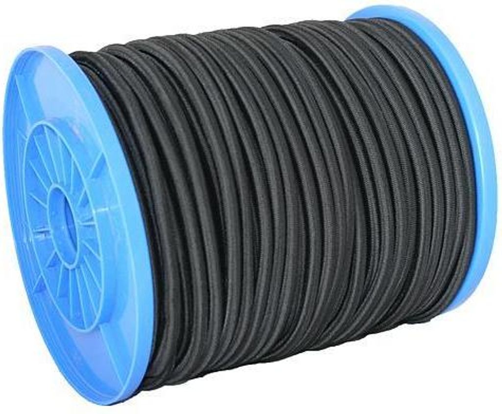 Gummiseil Strend Pro R100, 6 mm, elastisches schwarzes Produktbild 