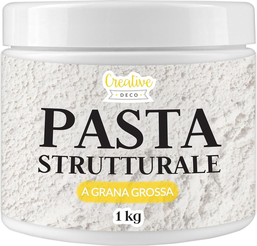 Creative Deco Pasta Strutturale Grossolana 1kg Massa Bianca Immagine del prodotto 