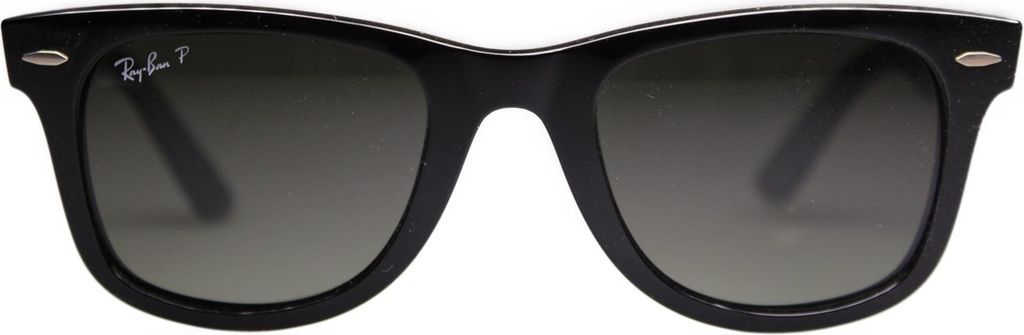 Ray-Ban WAYFARER EASE, Erwachsener, Uni, Quadratisch, Schwarz, Polarisierte Linse, Grün