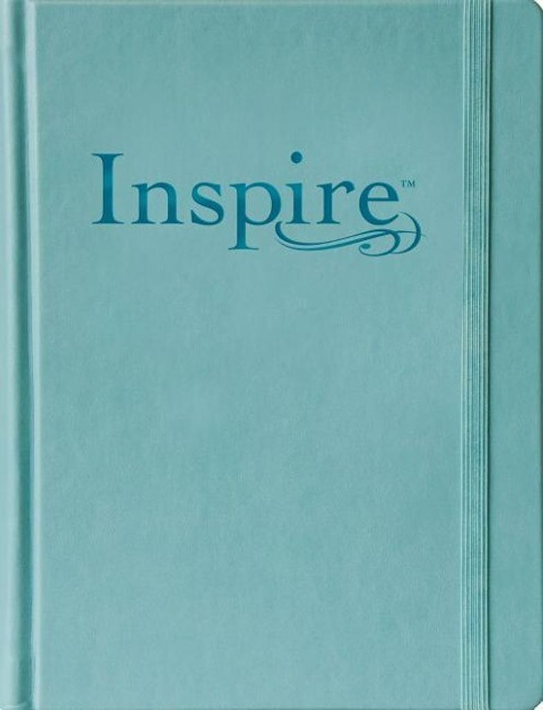 NLT Inspire Bible Large Print, Tranquil Blue