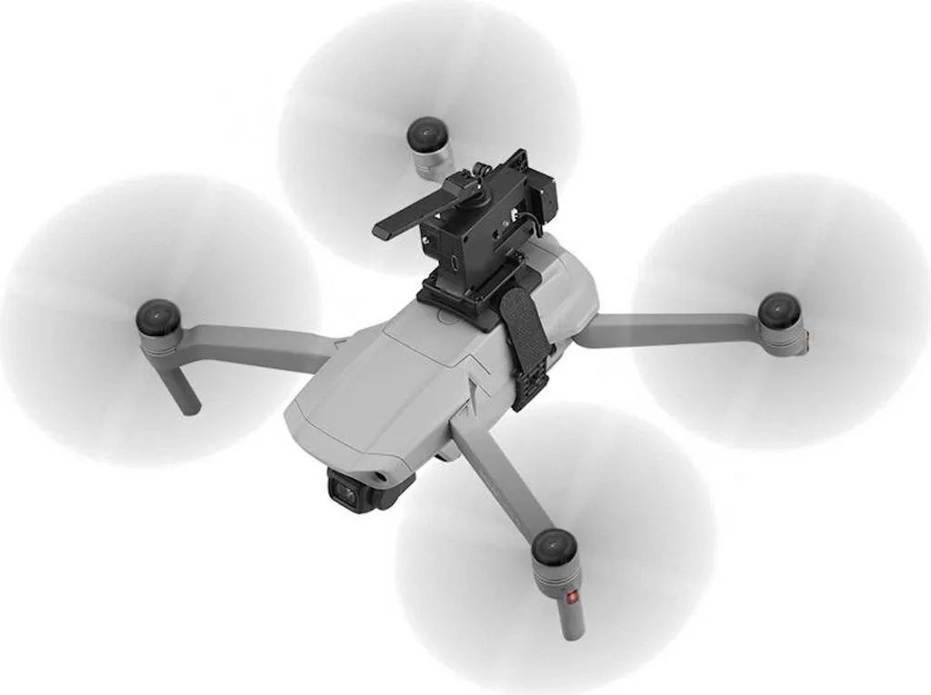 Dispositif de largage aérien noir compatible DJI Mini 4 Pro et Mavic 3