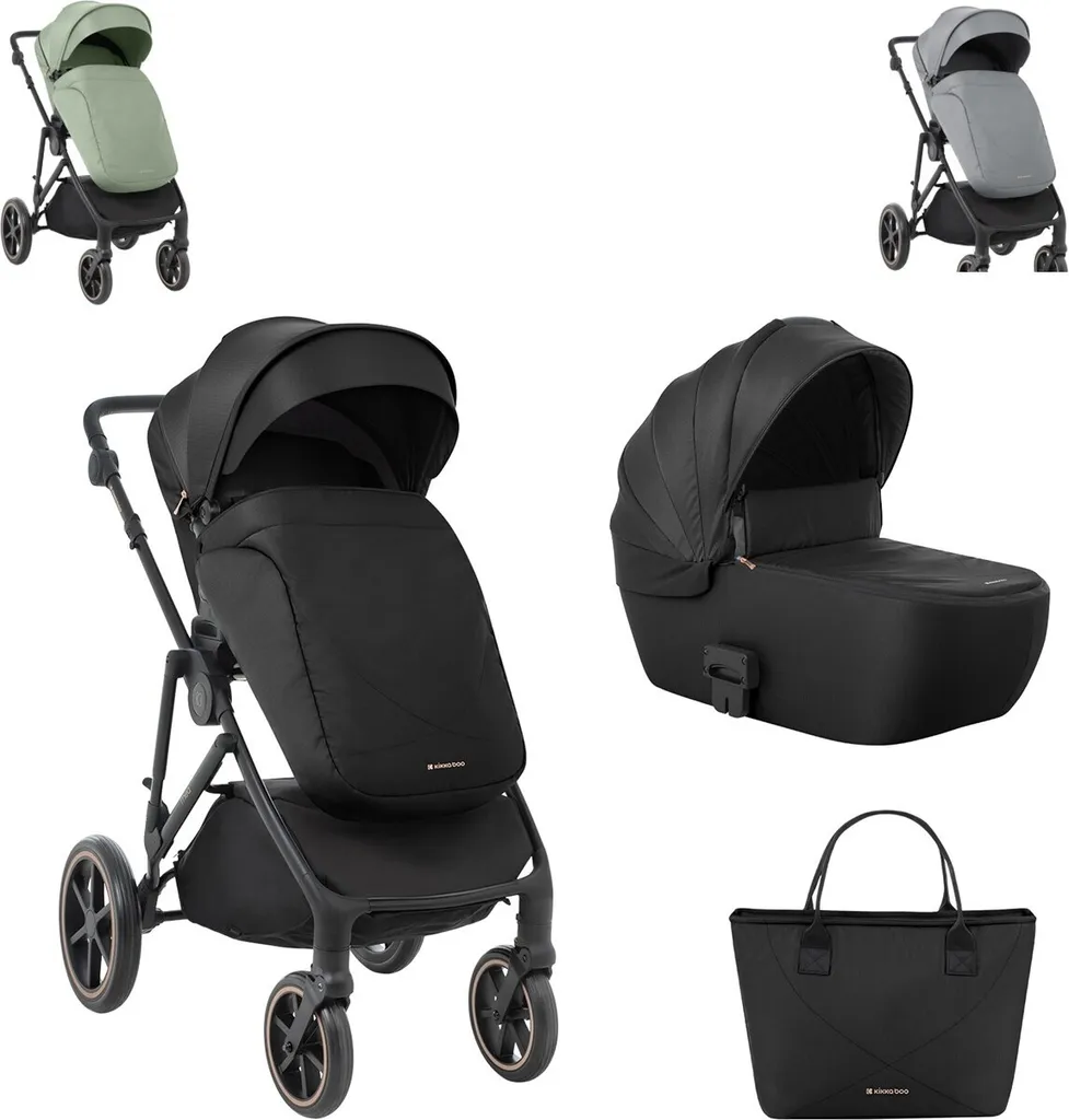 Poussette Kikkaboo Thea 2 en 1 fini les roues crevées grâce au mode EVA