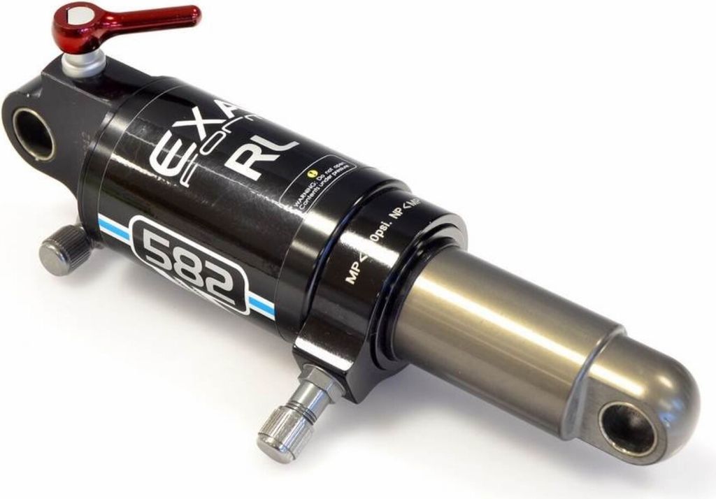 Stoßdämpfer Rückaufhängung Doppelhydraulik 38-165mm EXA FORM by KIND SHOCK anpassbar 279g Fahrrad