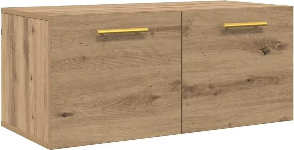 Mobiletto Pensile SYFAX™ 80x36.5x35 cm - Rovere Robusto e Pratico