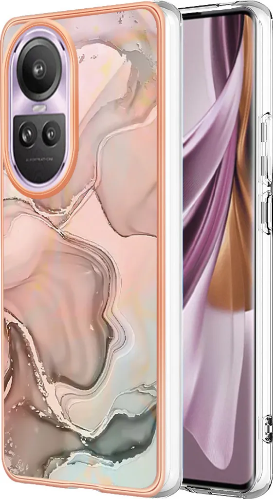 Offerta Custodia Oppo Reno 10 Pro 5G: Beige TPU Antiurto Fantasia