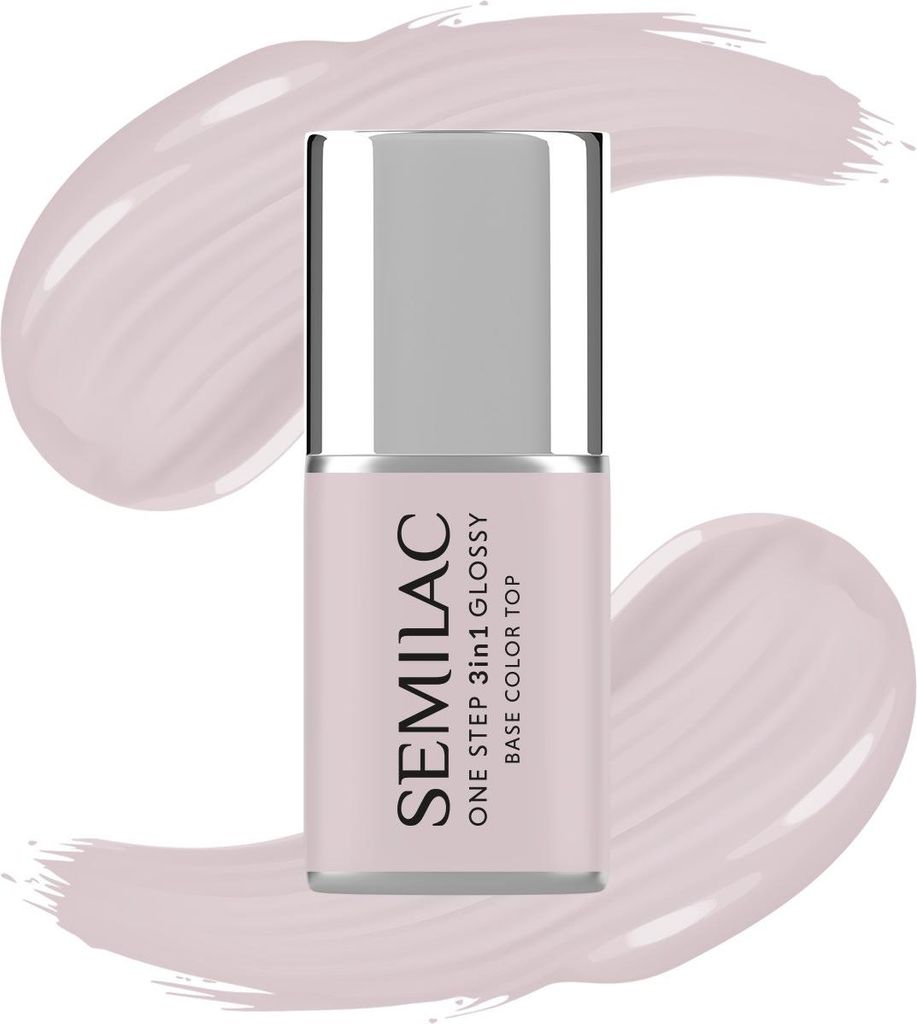 SEMILAC One Step Glossy 3in1 Hybrid-Nagellack S610 Zartrosa 7 ml