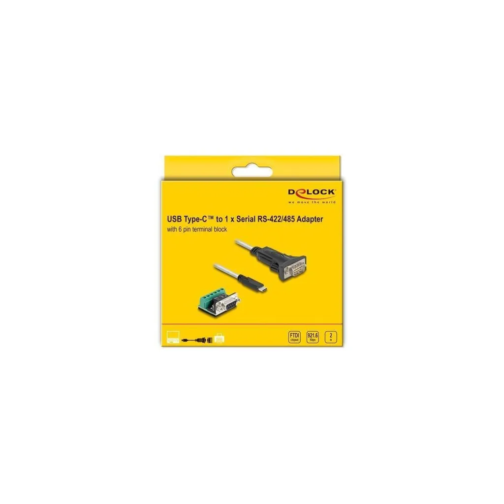 Convertitore USB-C a Seriale RS-485 RS-422 Delock 64266 | 2 Metri - 3