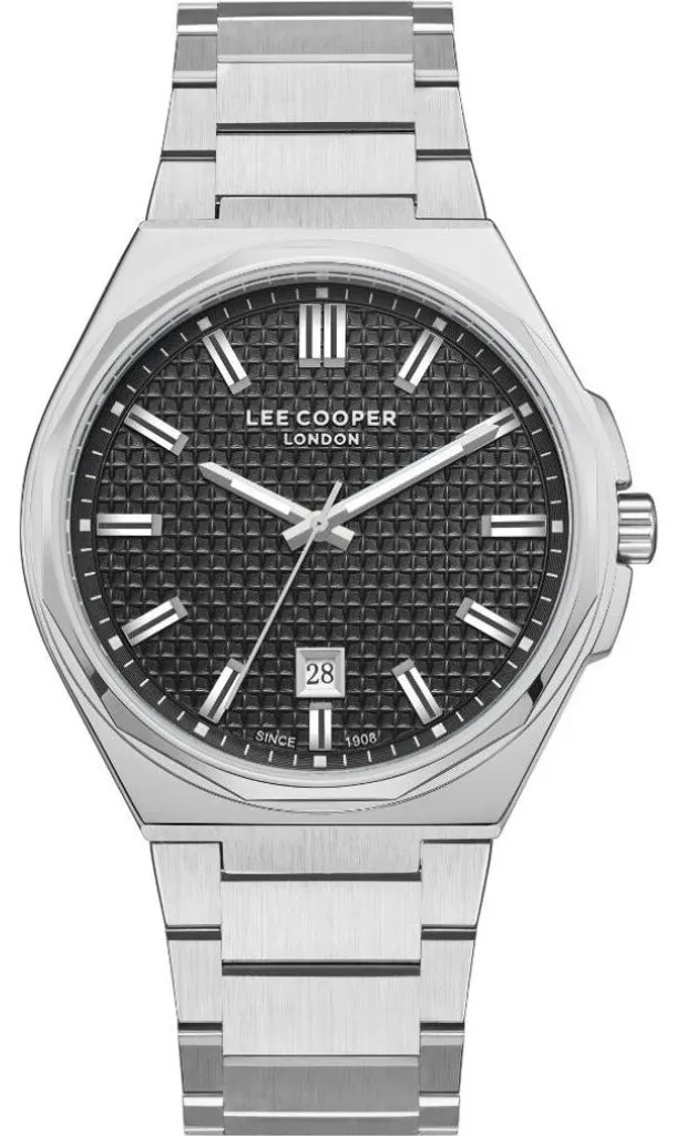 Montre-bracelet analogique pour femme avec cadran nacré et index dorés