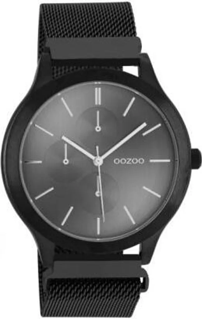 Montre noire Oozoo 45mm : accessoire chic pour look chic et moderne