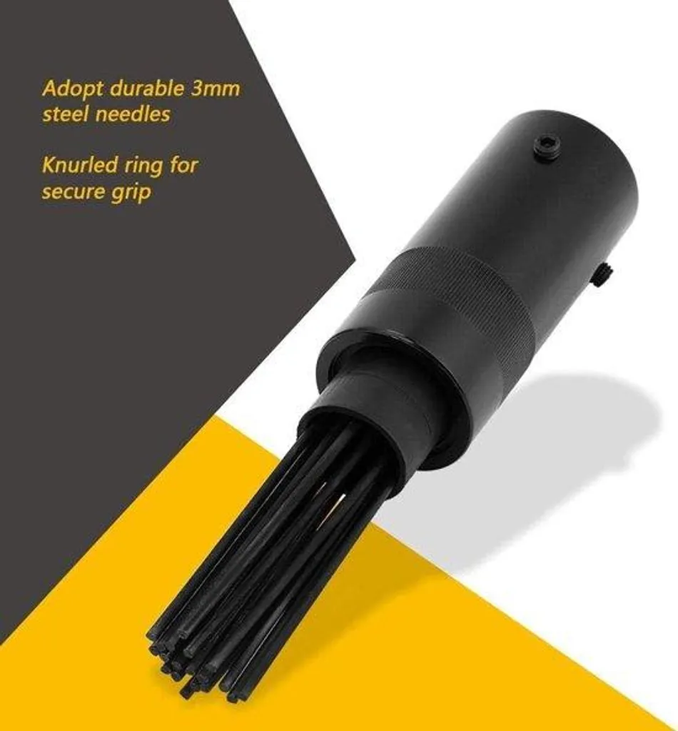 Kit de dérouillage à 19 aiguilles acier 3 mm pour nettoyage métaux