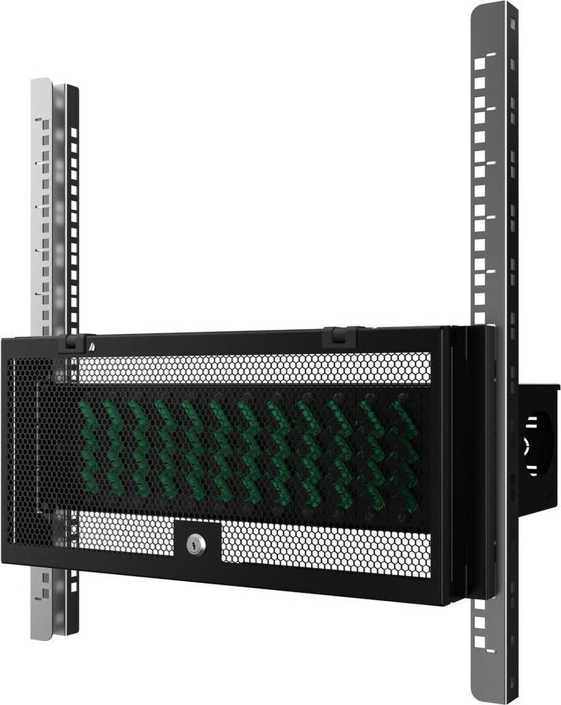 Lanview RAB505BL, Sicherheitsabdeckplatte, Stahl, Schwarz, Produktbild 
