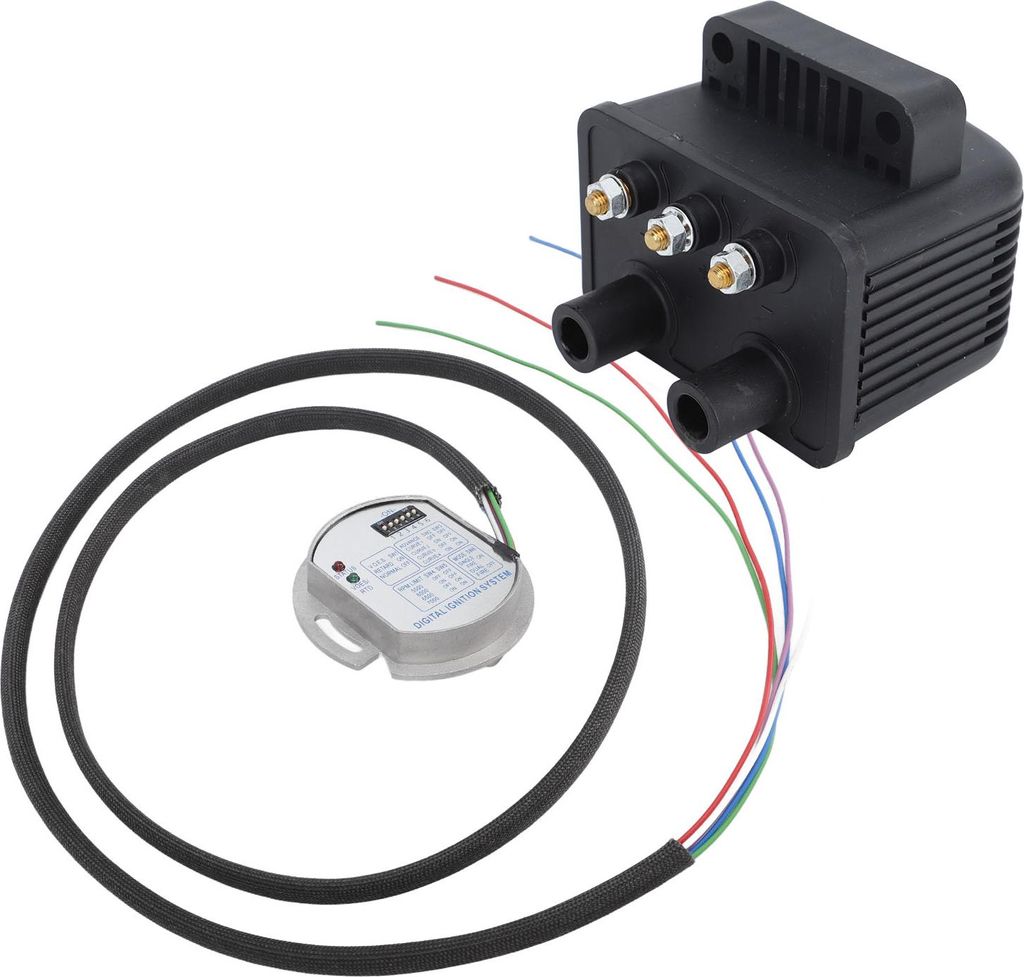 Programmierbares Zündmodul 53-660 Single Fire Coil Kit für Shovelhead Evolution
