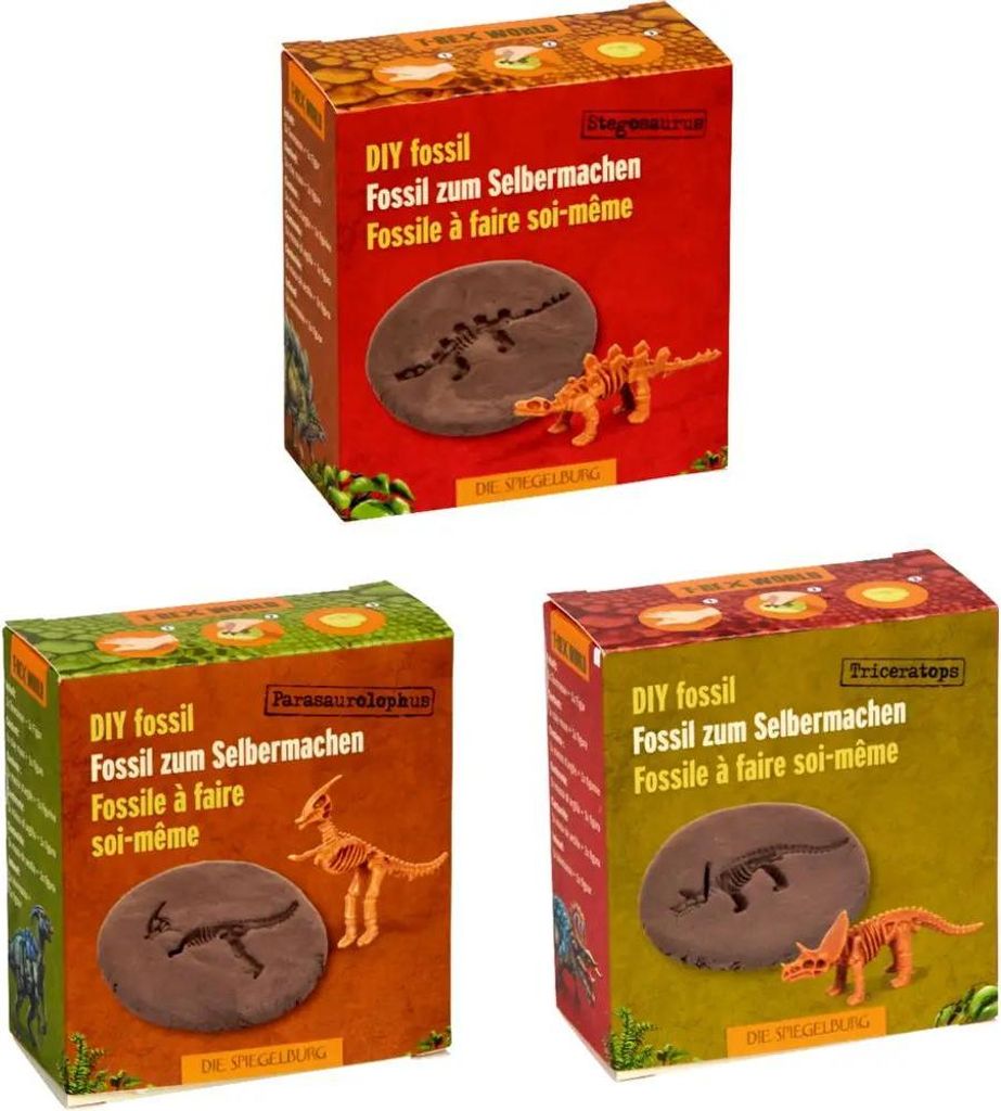Die Spiegelburg Fossil z. Selbermachen Dino-Skelett - T-Rex World, sort. bunt