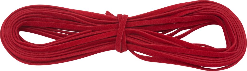 Kunstlederband, 3mm x 5m Rot