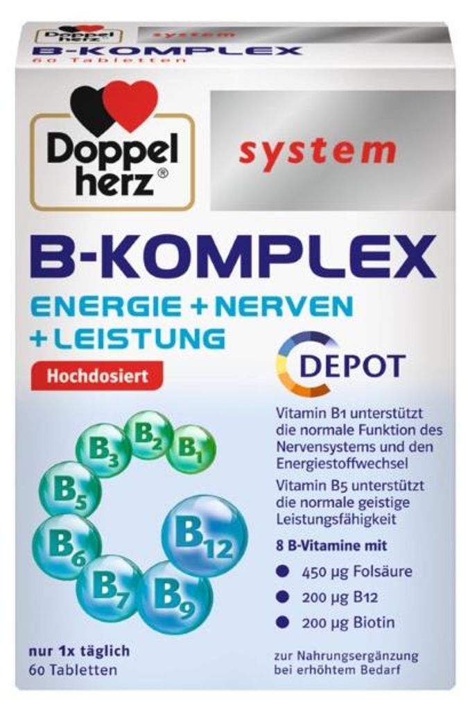 Comprimés Système B Doppelherz, 60 comprimés Image du produit 