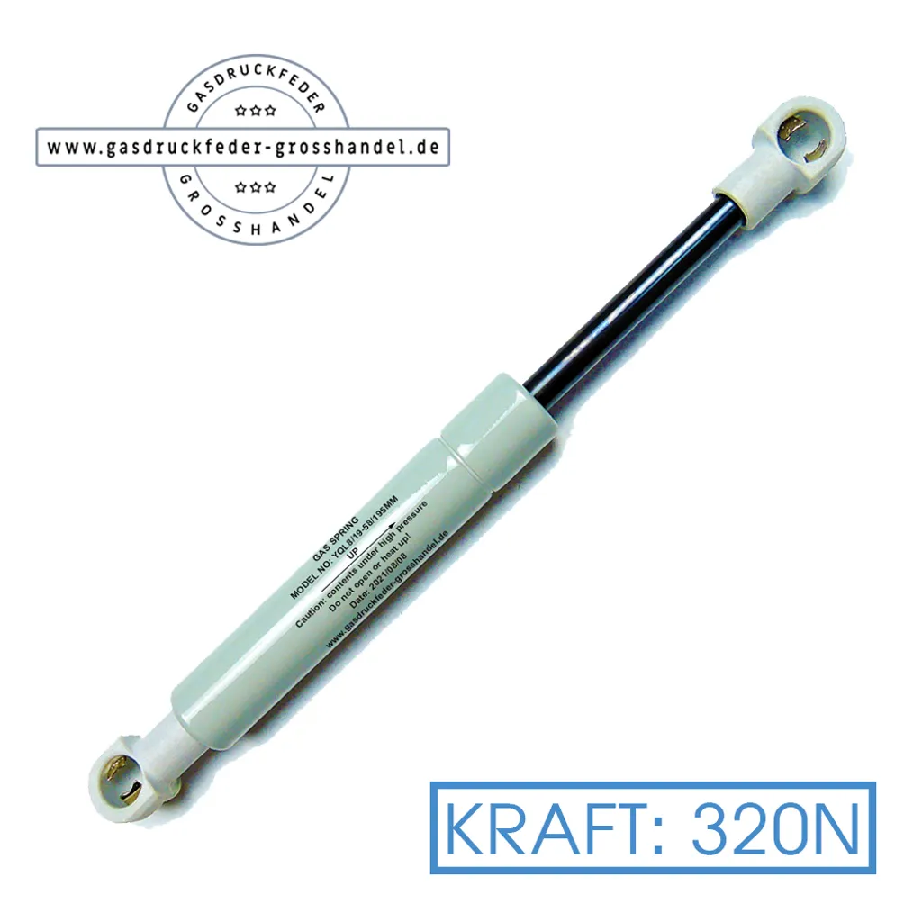 Gasdruckfeder RhedexX 226mm 380N - Ersatz Für Stabilus Liftomat 3278KC
